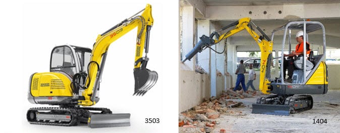 wacker excavation equipment